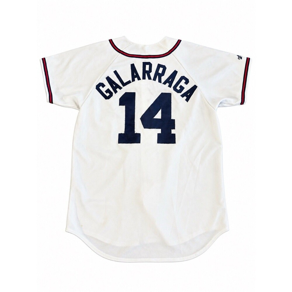 Andres Galarraraga Atlanta Braves White Home Jersey Majestic Men's M Baseball